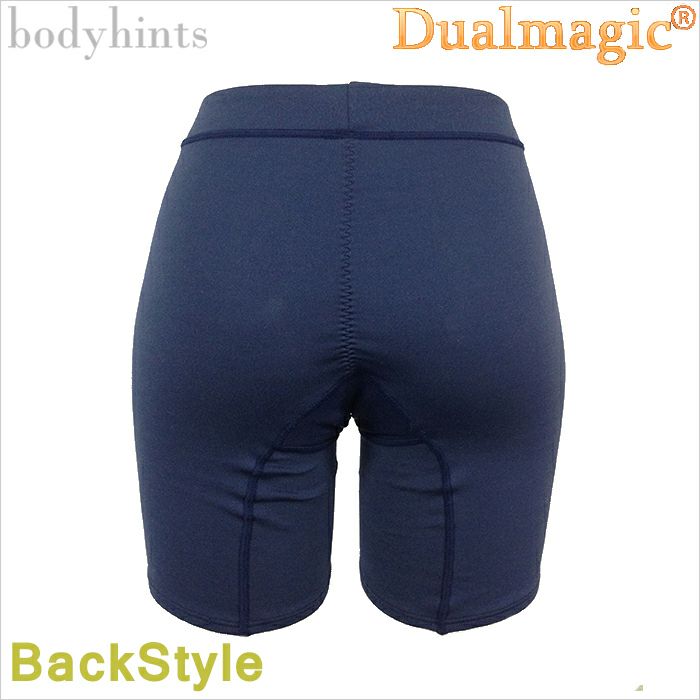 【昼夜用・大きいサイズあり】 3つの機能を持つ新発想デュアルマジック®高機能サニタリーショーツ（生理用パンツ）【3分丈】