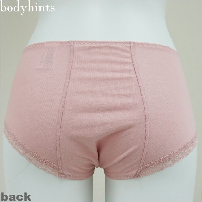 【多い日・夜用】 綿たっぷり95％ レースデザインサニタリーショーツ（生理用パンツ）