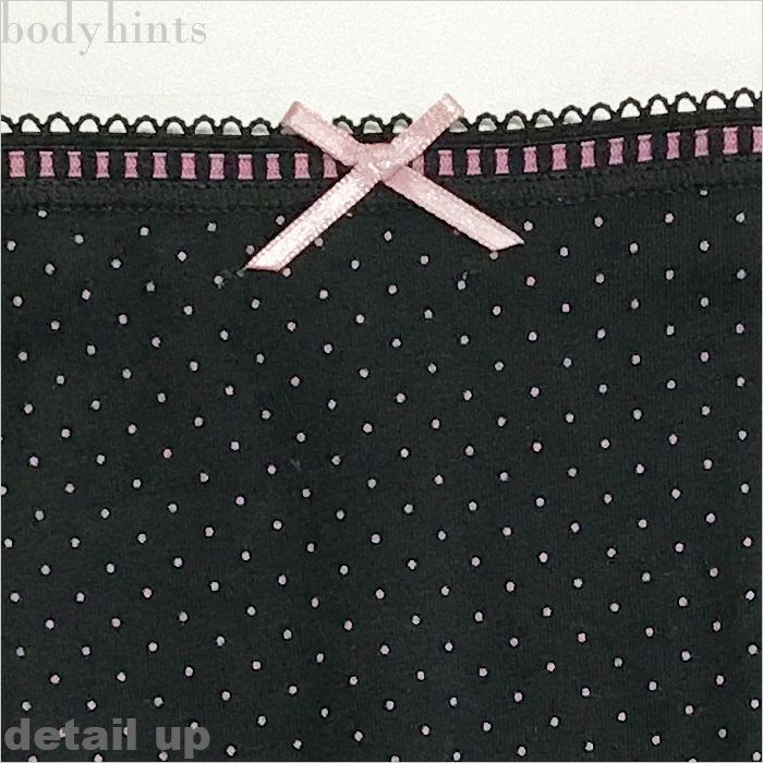 【夜用/ロングシート】 サニタリーショーツ（生理用パンツ）ピンドット柄