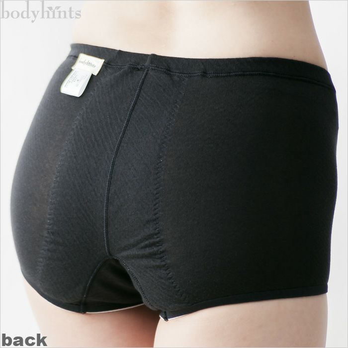 【夜用・ウイング対応】 綿100％エアリーガーゼ 1分丈サニタリーショーツ（生理用パンツ） 【日本製】