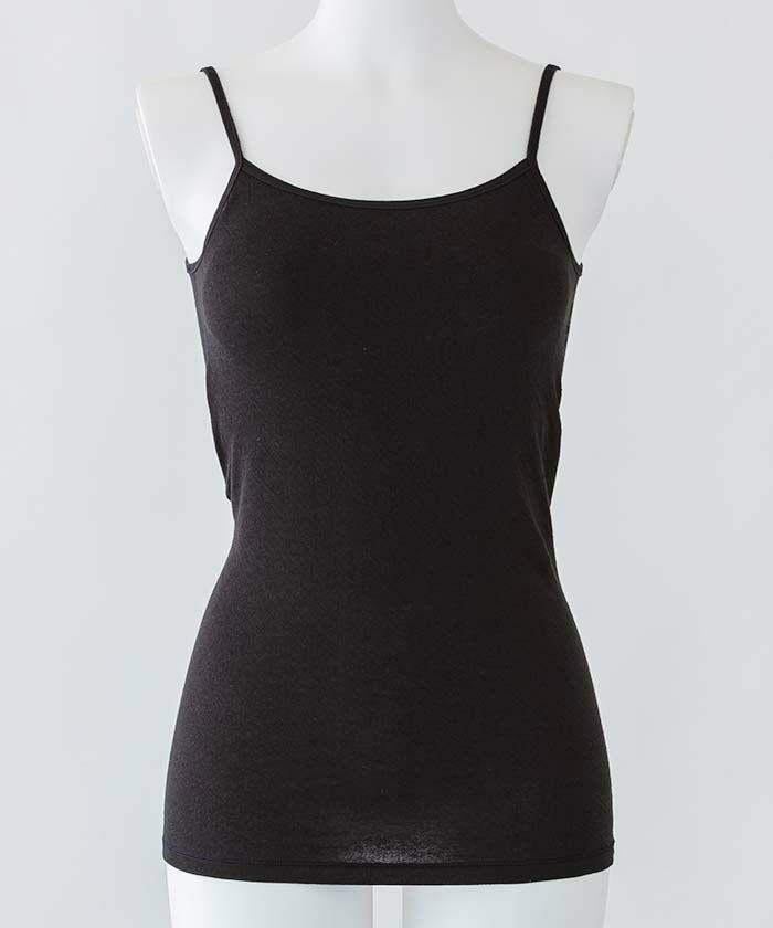 綿100％カップ付きキャミソール 日本製